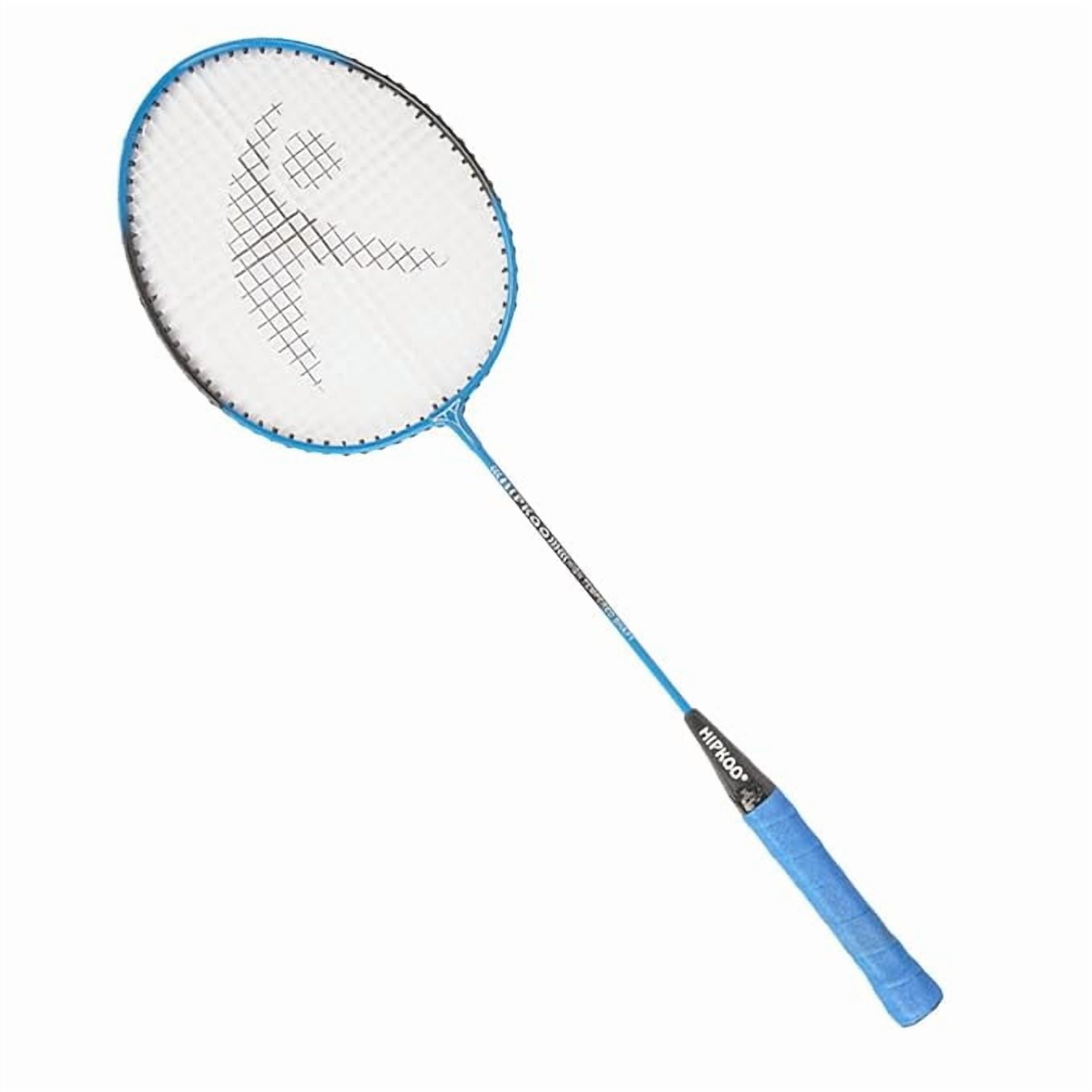 Badminton Racket Set of 2-2 Multi-Coloured Wide Body Aluminium Badminton Rackets