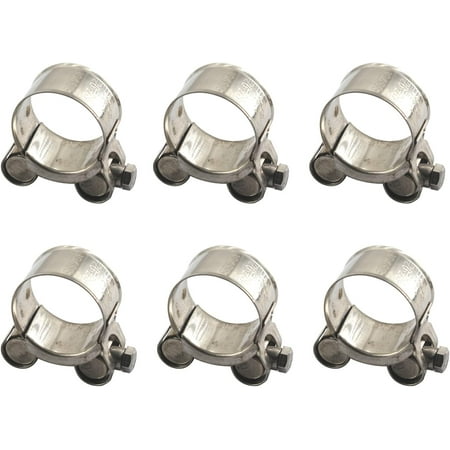 

Size 26-28mm T-Bolt Hose Clamp 304 Stainless Steel Tube Clamps Pipe Clamp Pack Of 6 AAA-070