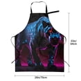 thumbnail image 2 of Kdxio Futuristic Purple Panther Apron with Pockets Adjustable Kitchen Aprons for Men Women Waterproof Aprons for Cooking,Drawing,Crafting, Baking Household Cleaning, 2 of 5