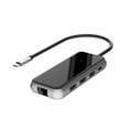 thumbnail image 1 of USB C HUB 8 en 1 USB Tipo C HUB HD Adaptador USB C a 4K HD PD Charger 3 USB 3.0 Lector de tarjetas SD TF TF Guardung EL3275-00B, 1 of 2