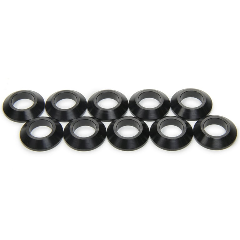 Ti22 Performance Tapered Spacers 1/2in ID 1/4in Thick Black Ti22 Performance Tapered Spacers 1/2in ID 1/4in Thick Black
