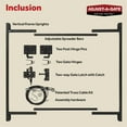 thumbnail image 3 of Adjust-A-Gate Steel Frame Gate Building Kit, 60-96 In Opening 3-4 Feet High, 3 of 7