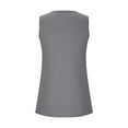 thumbnail image 5 of TKLPEHG Tank Top for Women Crew Neck Tunic Top Summer Clothes Lightweight Solid Color Loose Sleeveless T Shirt Fashion Casual Comfy Blouses (Dark Gray,XL), 5 of 7