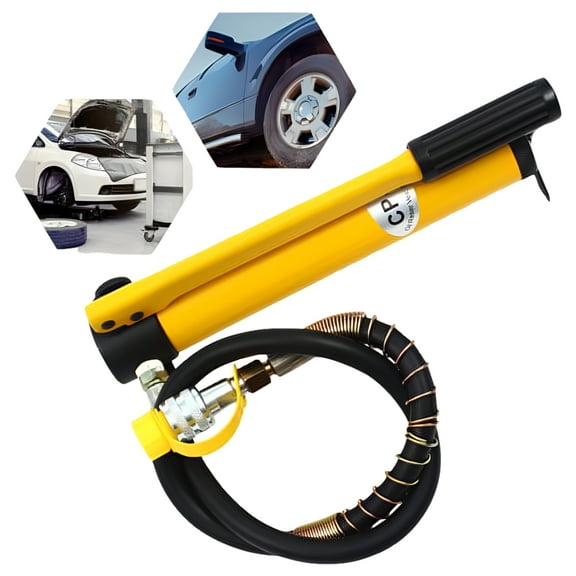 10000 Psi Hydraulic Hand Pump w/1m Tubing Hydraulic Lifting Pump Easy to Operate CP-180 Hydraulic Manual Pump Ultra High Pressure Steel Balls&A Sealing Ring 10T CP-180 Hydraulic Manual Pump