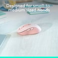 thumbnail image 4 of Logitech Signature M650 Wireless Mouse - for Small to Medium Sized Hands, 2-Year Battery, Silent Clicks, Customizable Side Buttons, Bluetooth, Rose, 4 of 12