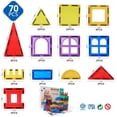 thumbnail image 7 of Magblock Magnetic Tiles 70 Pieces Creative Construction Magnetic Building Blocks Set for Kids Preschool Magnet Stem Toys, 7 of 7