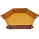 thumbnail image 1 of Bandeja cuadrada / hexagonal Bar Discoteca Tablero de juegos Plegable PU Placa de cuero Caja de almacenamiento de escritorio Vogacara FN0094-02, 1 of 7