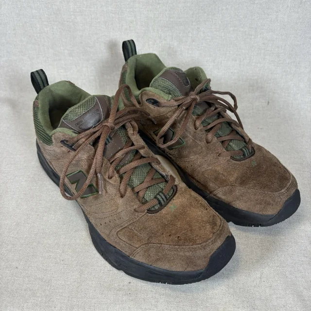 New Balance 608v2 Shoes Mens Size 11.5 Suede Brown Green Walking Hiking MX608V20