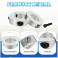 thumbnail image 3 of Uxcell Single Split Shaft Collar Locking Collar Clamp Style with Set Screw & Hex Wrench for Machine Tools Industry 22 mm/7/8 Inch, 3 of 7