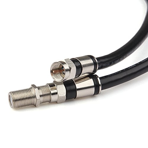 ATOWER Coaxial Cable (4 Feet) with RG6 Coax Cable Connector (and FType