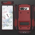 thumbnail image 6 of Jiahe Cover for Google Pixel 7, Rugged Shockproof Hard PC Case,With Built-in Foldable Invisible Kickstand Heavy Duty Case Cover, red, 6 of 7