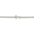 thumbnail image 3 of White Sterling Silver necklace Rolo chain 20 in 2.75 mm, 3 of 5