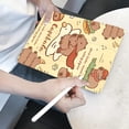 thumbnail image 4 of Tuohive iPad Case Cartoon Capybara iPad Case For iPad gen9 gen8 gen7 10.2 Air4 Air5 10.9 Pro11 2020/2021 Anti drop Pen Holder iPad Case, 4 of 9