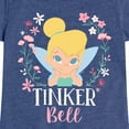 thumbnail image 3 of Tinker Bell - Tinker Bell Floral - Toddler And Youth Girls Short Sleeve Graphic T-Shirt, 3 of 5