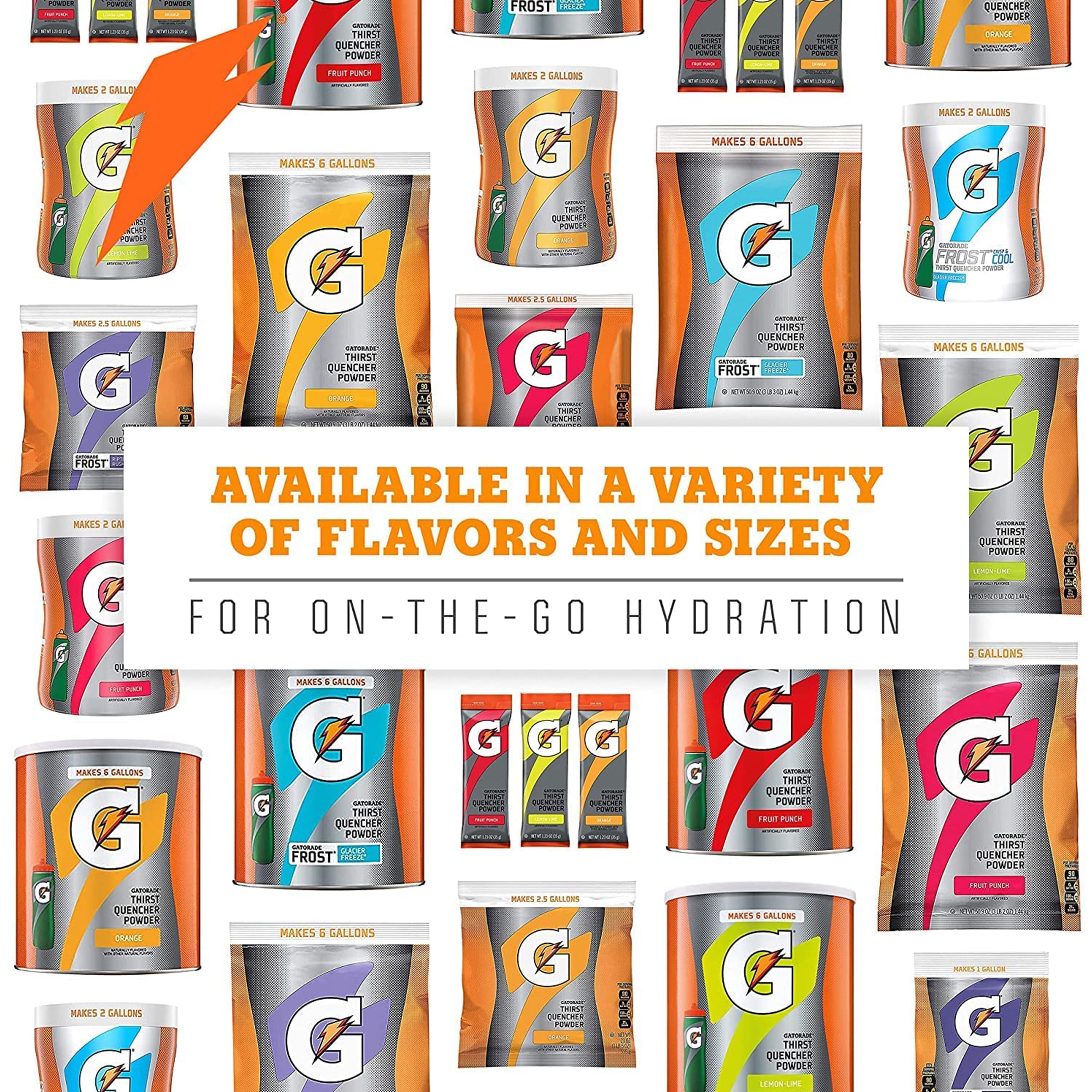 Gatorade Thirst Quencher Glacier Freeze Sports Drink Mix Powder, 76.5 oz Canister