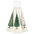 thumbnail image 7 of Yayeee Kitchen Hanging Hand Towels Set of 2 with Loop Bathroom Absorbent Tie Towel, Hand Drawn Christmas Stars, 7 of 7