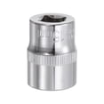 thumbnail image 3 of 3/8-inch Drive 15mm 6-Point Shallow Socket, Cr-V Steel Socket, 3 of 5