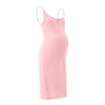 thumbnail image 5 of WBQ Maternity Women's Button Nursing Nightgown Breastfeeding Full Slips Sleepwear Pink S-3XL, 5 of 9