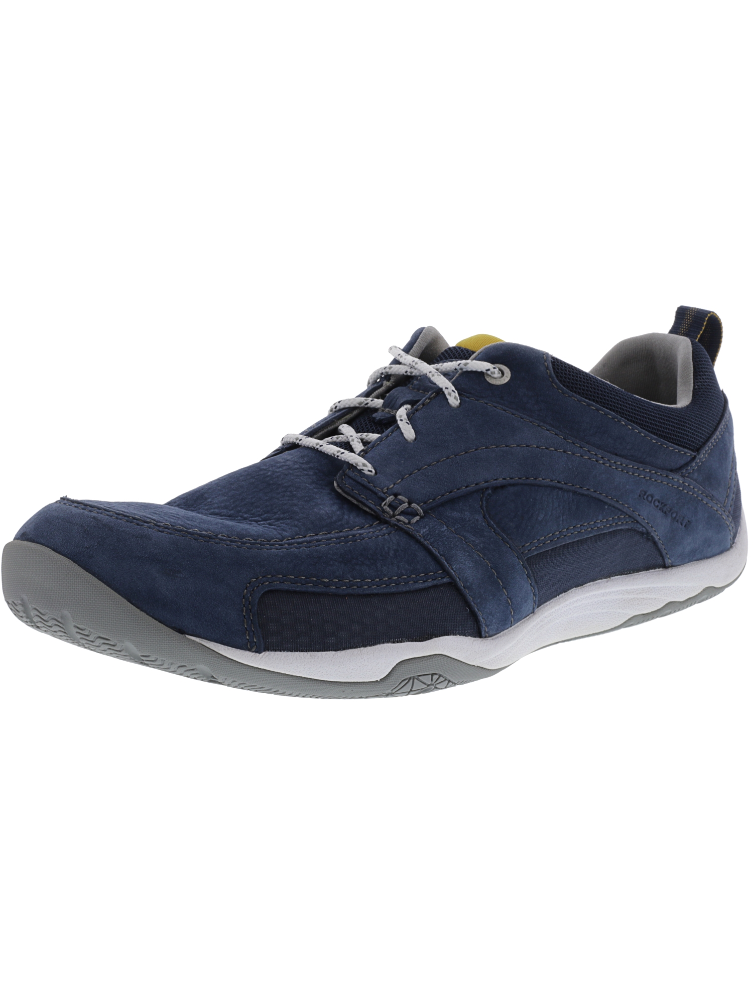 Rockport Men's Barefoot Boat Navy AnkleHigh Leather Athletic Boating