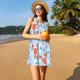thumbnail image 3 of Fotbe Lobsters Vestido de Verano sin Mangas para Mujer – Vestido Midi Línea A, Estilo Camiseta Floral, Vestido Playero Casual y Fluido, 3 of 7