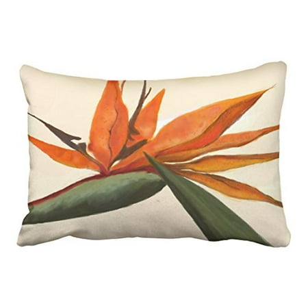 Bird Of Paradise Cover - WinHome Cute Retro Fashion Bird Of Paradise Polyester 20 x 30 Inch Rectangle Throw Pillow Covers With Hidden Zipper Home Sofa Cushion Decorative Pillowcases