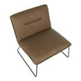 thumbnail image 6 of LumiSource Black Metal, Espresso PU Casper Accent Chair, 6 of 10