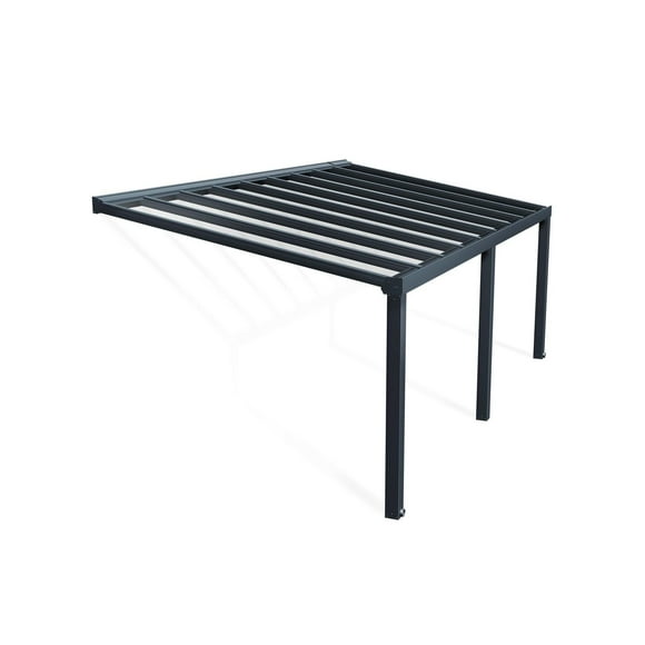 CANOPIA by PALRAM Stockholm Ensemble de couverture de patio de 11 pi x 22 pi - Gris