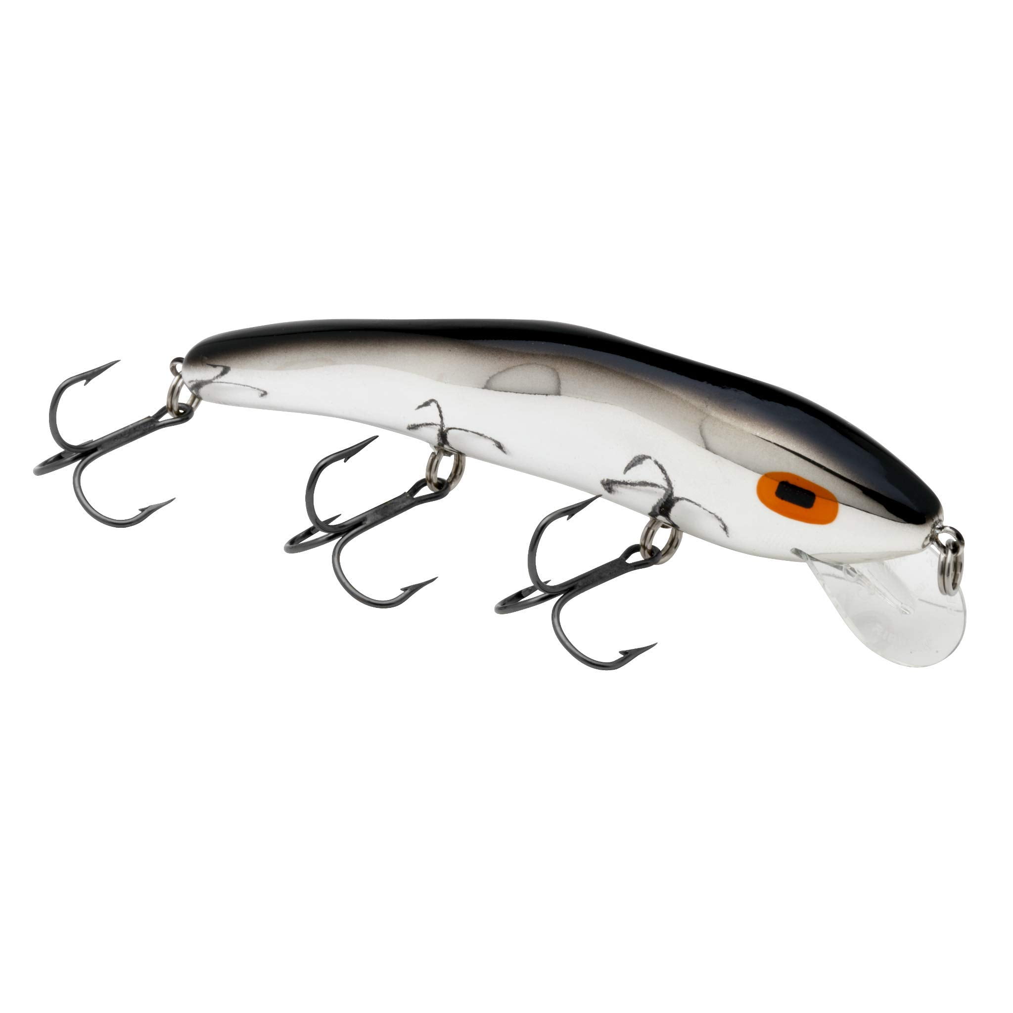 Cotton Cordell C8504 Ripplin' Red Fin 4 1/2", 3/8 oz, Chrome/Blackback, Floating, Floating, Diving to 3 feet