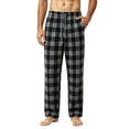 thumbnail image 4 of Xcmzpl Men's Soft Buffalo Plaid Pajama Lounge Sleep Pants Lightweight Sleepwear Elastic Waist Baggy Night Bottoms with Pocket S-3XL, 4 of 7