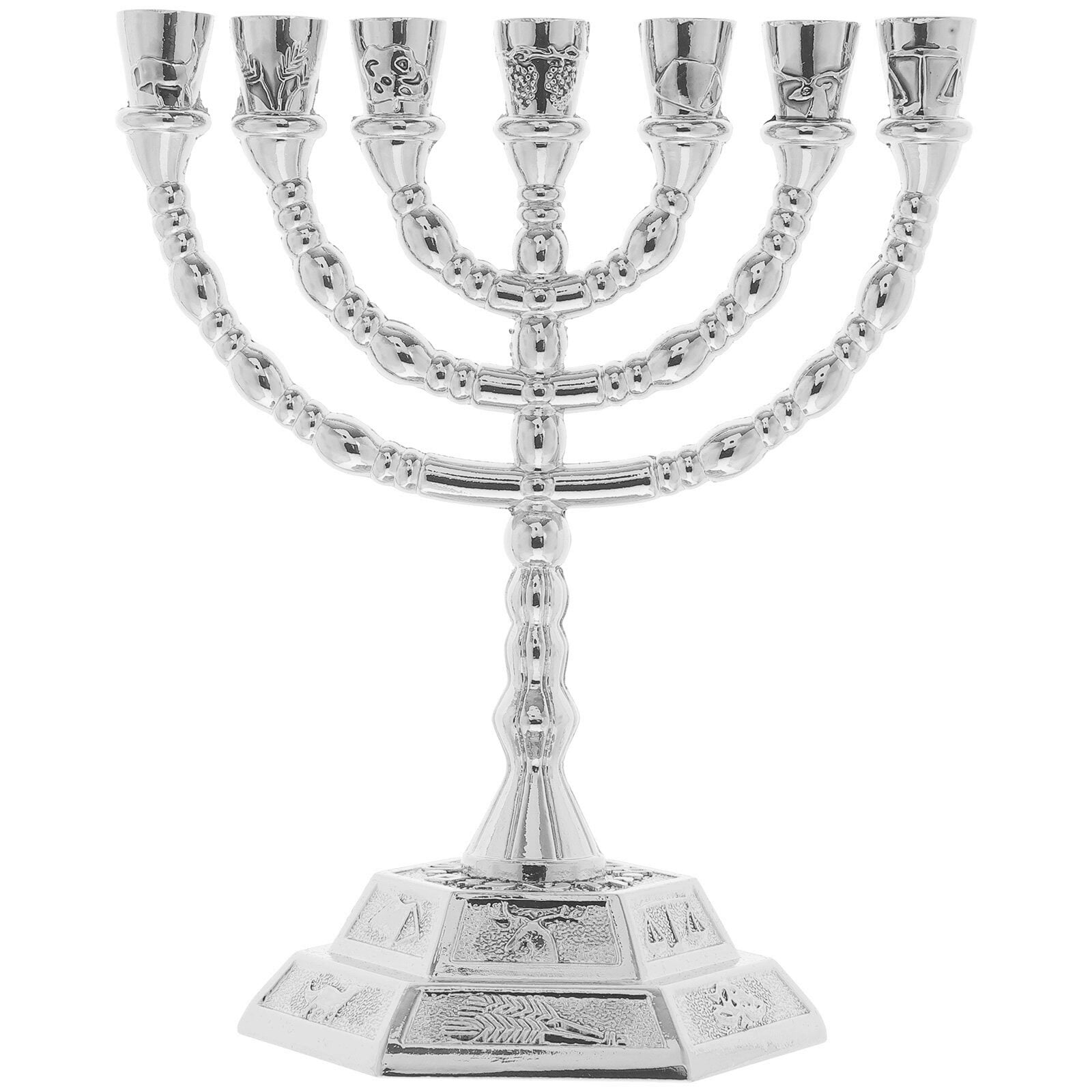 Menorah Candle Sticks Menorah 7 Branches Menorah Metal Religious