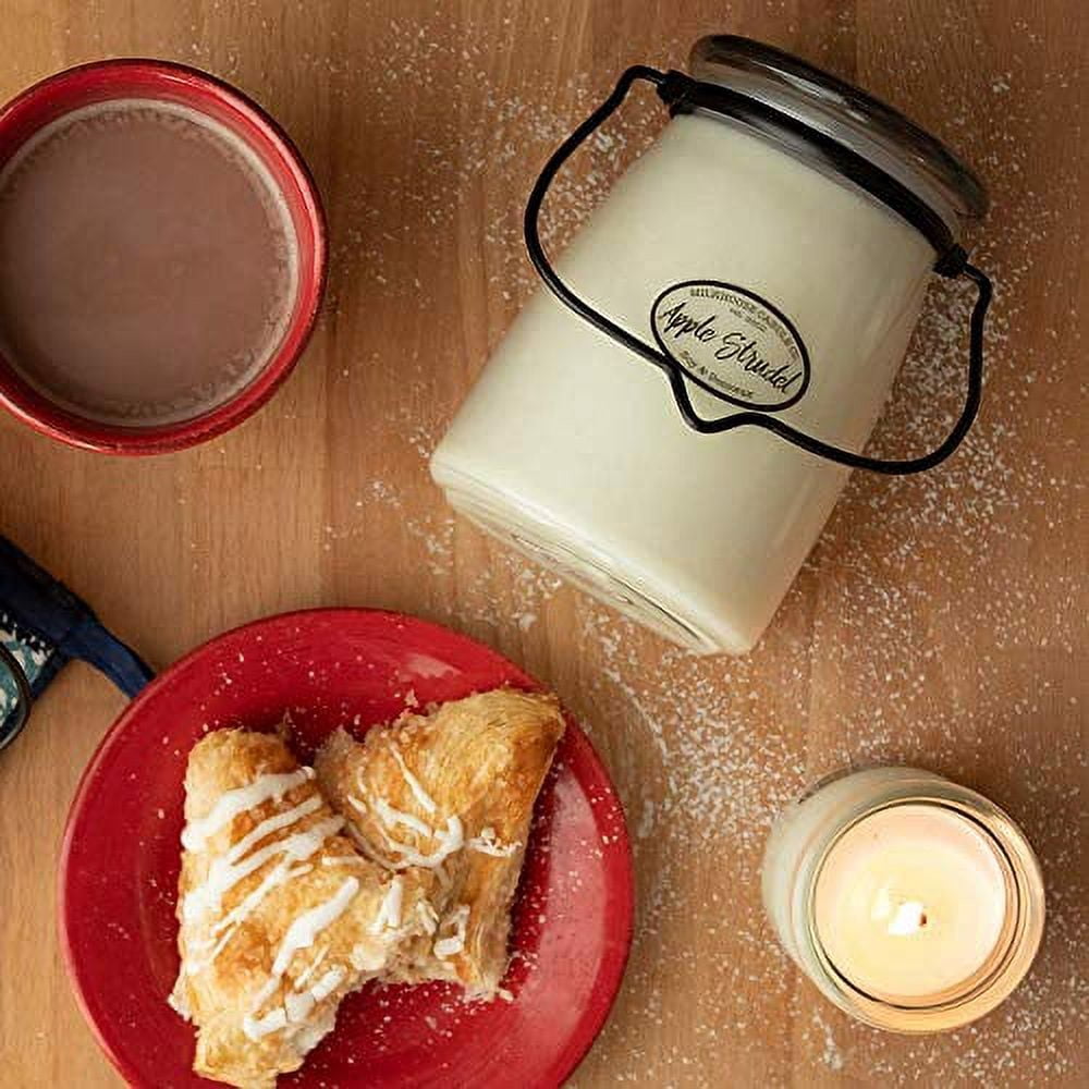 Milkhouse Candle Creamery, Apple Strudel, Butter Jar Scented Soy Candle, 22oz