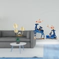 thumbnail image 2 of Escultura de reno con hojas, estantería, estatua de resina de alce, decoración artística, regalo de cumpleaños, inauguración de casa, dormitorio, ador, 2 of 8