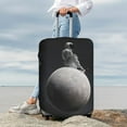 thumbnail image 7 of Pofeuu Astronaut Sitting On Mercury Planet Print Luggage Suitcase Cover Protector Luggage Washable Covers Aesthetic for 18/24/28/32 inch Luggage（No luggage included）-Large, 7 of 7