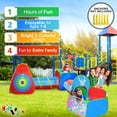 thumbnail image 4 of Casa de Juegos para Niños de 5 Pzas, Gimnasio en la Jungla con Carpas Emergentes, Túneles y Piscina de Pelotas de Baloncesto para Niños, Niñas, Niños, Bebés y Niños Pequeños, Uso en Interiores y Exter, 4 of 5