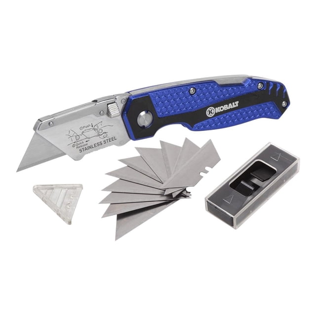Navaja multiusos Kobalt con mango plegable de aluminio, 11 hojas