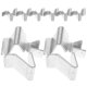 thumbnail image 4 of 10pcs Metal Cabinet Shelf Clips 8mm Iron Partition Boards Clips U Shaped Adjustable Shelf Brackets for Office Cabinets and Archive Shelves, 4 of 4