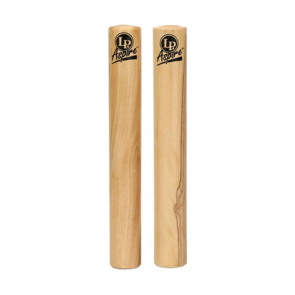 Claves Grandes de Madera Blanca LATIN PERCUSSION Serie Aspire LPA165 Beige 7.5x3x20.5