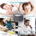 thumbnail image 6 of Letsfit White Noise Machine with Adjustable Baby Night Light for Sleeping, 14 High Fidelity Sleep Machine Soundtracks, Timer and Memory Feature-Gray, 6 of 8