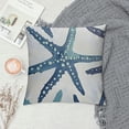 thumbnail image 2 of Qinduosi Starfish Pillow Covers Inch Summer Beach Themed Blue Pillows Nautical Decor for Home Bedroom Living Room Pillowscase Square Cushion Cover, Set of, 2 of 5