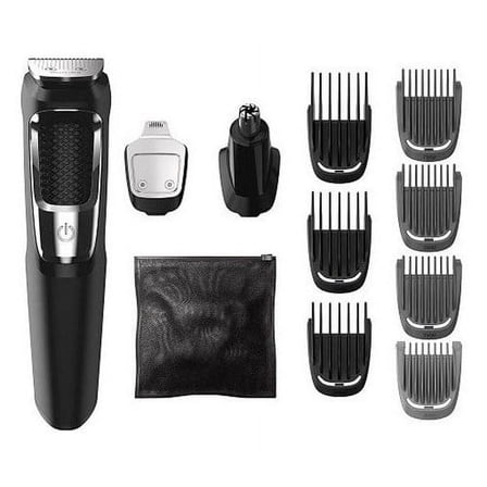 Philips Norelco MG3750/60 Series 3000 Steel Blades All in One Nose And Ear Hair Multigroomer Trimmer With 13 Attachments