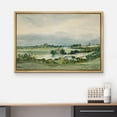 thumbnail image 3 of wall26 Framed Canvas Print Wall Art Aerial View Pastel Green Forest Valley Nature Wilderness Illustrations Fine Art Decorative Rustic Multicolor for Living Room, Bedroom, Office - 24"x36" N, 3 of 7