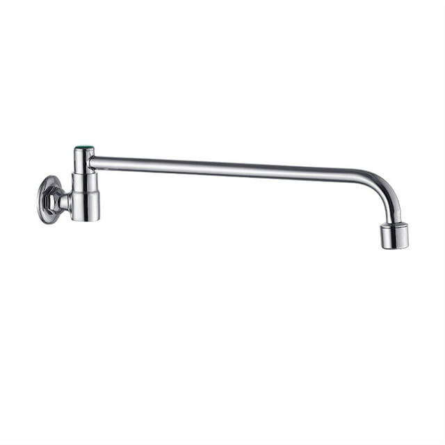 Brass Kitchen Faucets Semi-automatic Sink Faucet Single Cold Wall Mounted Pot Filler Faucet Swivel Roatated Kitchen Basin Tap ,High Water Flow Rate