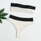 thumbnail image 4 of Trajes de baño para mujer, Trajes de baño para mujer, Conjunto de bikini de moda para mujer, Traje de baño de dos piezas de color liso, Traje de baño para mujer, 4 of 9