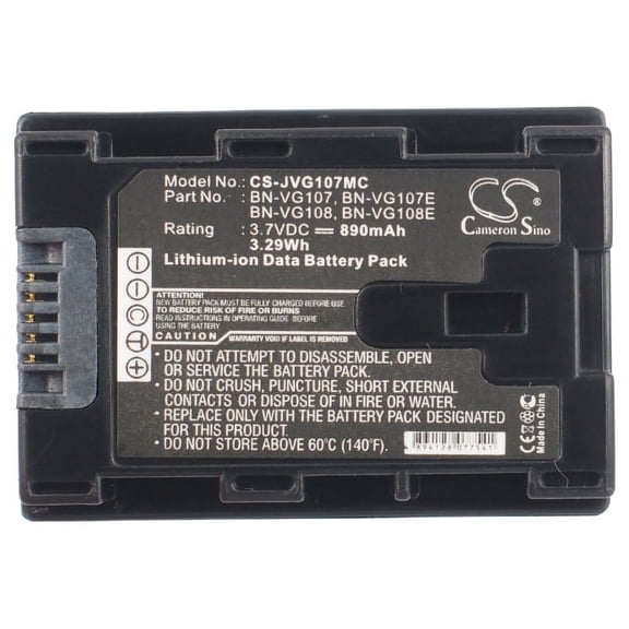 Replacement Battery For JVC 3.7v 890mAh/3.29Wh Camera Battery