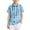 #A05-Light Blue, variant on Abcomgle Kids Uniform Shirts for Boys Short Sleeve Pique Polo Shirts Button Closure Striped School Uniform Shirts Comfortable Collared Golf Shirts for Kid