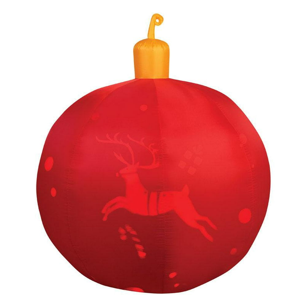 Gemmy 37519 Inflatable Christmas Ornament, Red, Fabric