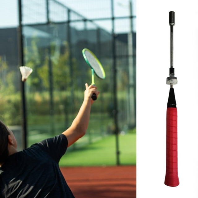 Entrenador de swing de raqueta de bádminton DYNWAVEMX Dispositivo de entrenamiento Rojo