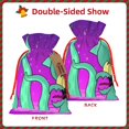 thumbnail image 2 of Zufioo SpongeBob SquarePants Print Christmas Drawstring Gift Bags, Holiday Party Packaging Bags, Suitable for Holiday Gift Decorations-Medium, 2 of 7