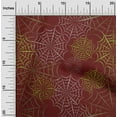 thumbnail image 2 of oneOone Cotton Cambric Maroon Fabric Halloween Dress Material Fabric Print Fabric By The Yard 42 Inch Wide, 2 of 4