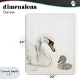 thumbnail image 4 of Stupell Industries Transitional Mother Swan & Cygnet Canvas Art, 30 x 40, by Sara Baker, 4 of 8